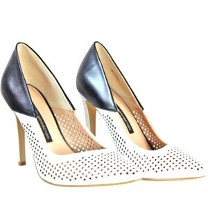 French Connection Black/White Pumps, Sz 40